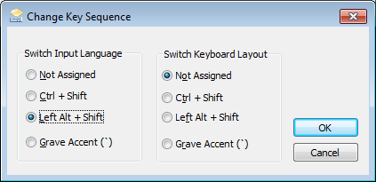 Windows: Разрешить смену языка клавиатуры по Alt+Shift