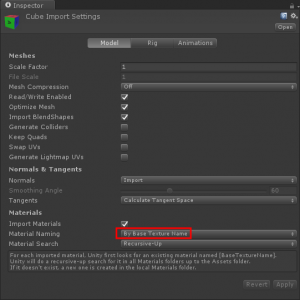 Unity: Импортировать модель с несколькими текстурами из приложения Blender