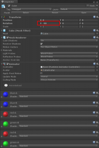 Unity: Импортировать модель с несколькими текстурами из приложения Blender