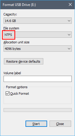 Windows: Не удаётся записать файл на флэшку