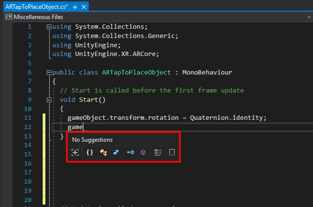 Unity: Не работает автодополнение в Visual Studio