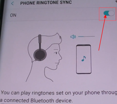 Включение опции передачи звонка на Bluetooth-гарнитуру