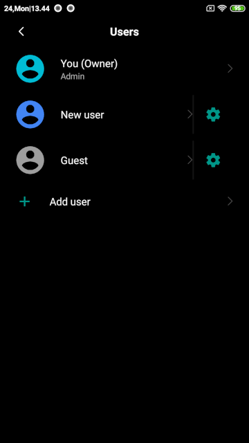 Android: Добавить на телефон второго пользователя