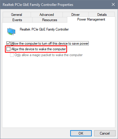 Windows 10: Компьютер не засыпает